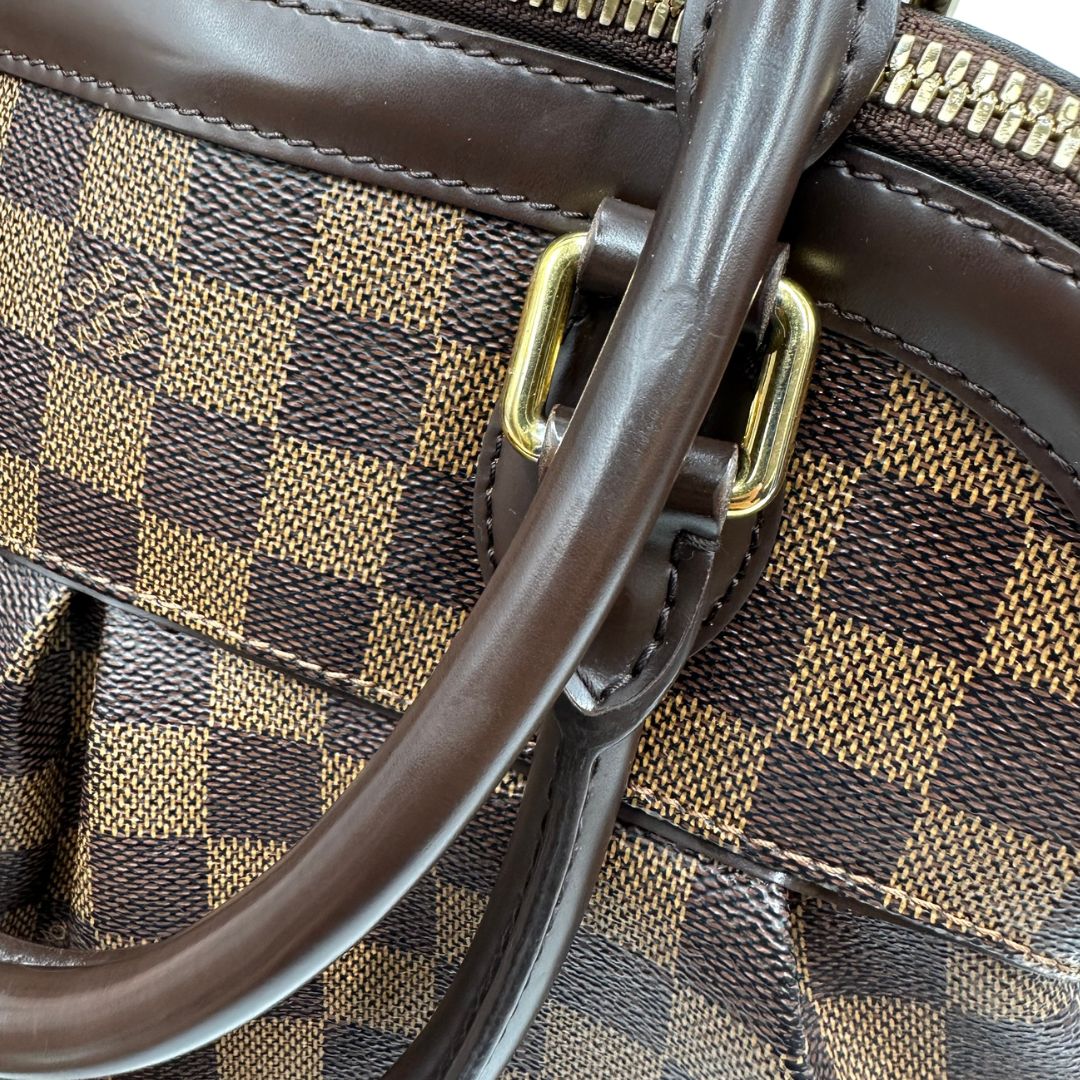 manici  Borsa LV in canvas Damier Ébène nella versione MM, di lusso, originale, ottime condizioni 