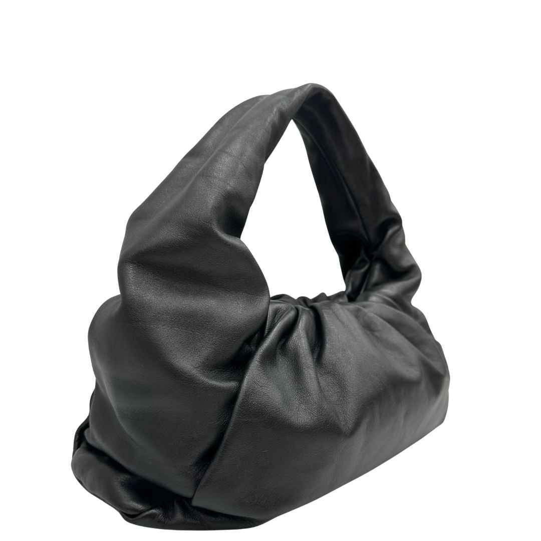  Borsa Bottega Veneta Hobo in morbida pelle nera, di lusso, originale, ottime condizioni, usata