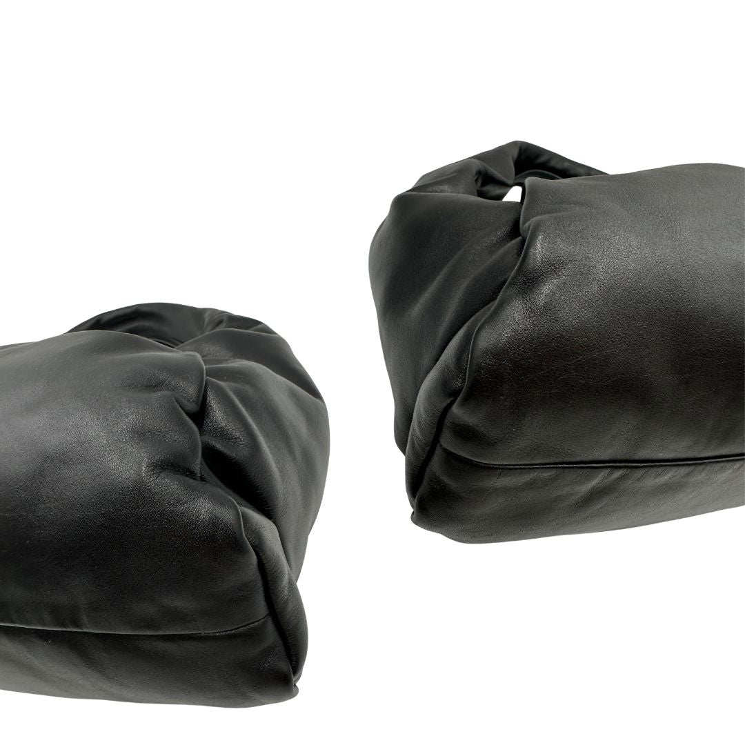  Borsa Bottega Veneta Hobo in morbida pelle nera, di lusso, originale, ottime condizioni, usata