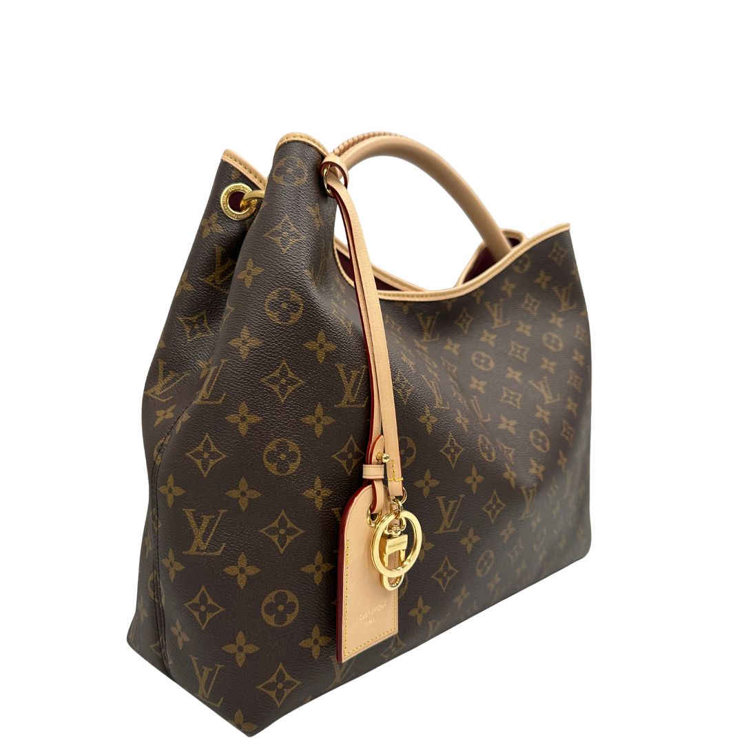 Borsa Louis Vuitton in canvas marrone monogram, di lusso, originale, eccellenti condizioni, usata
