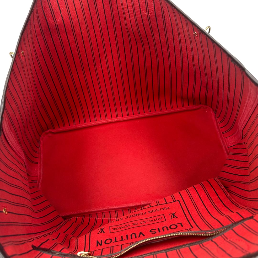interno Neverfull LV Damier Ébène nella versione GM, di lusso, originale, ottime condizioni 