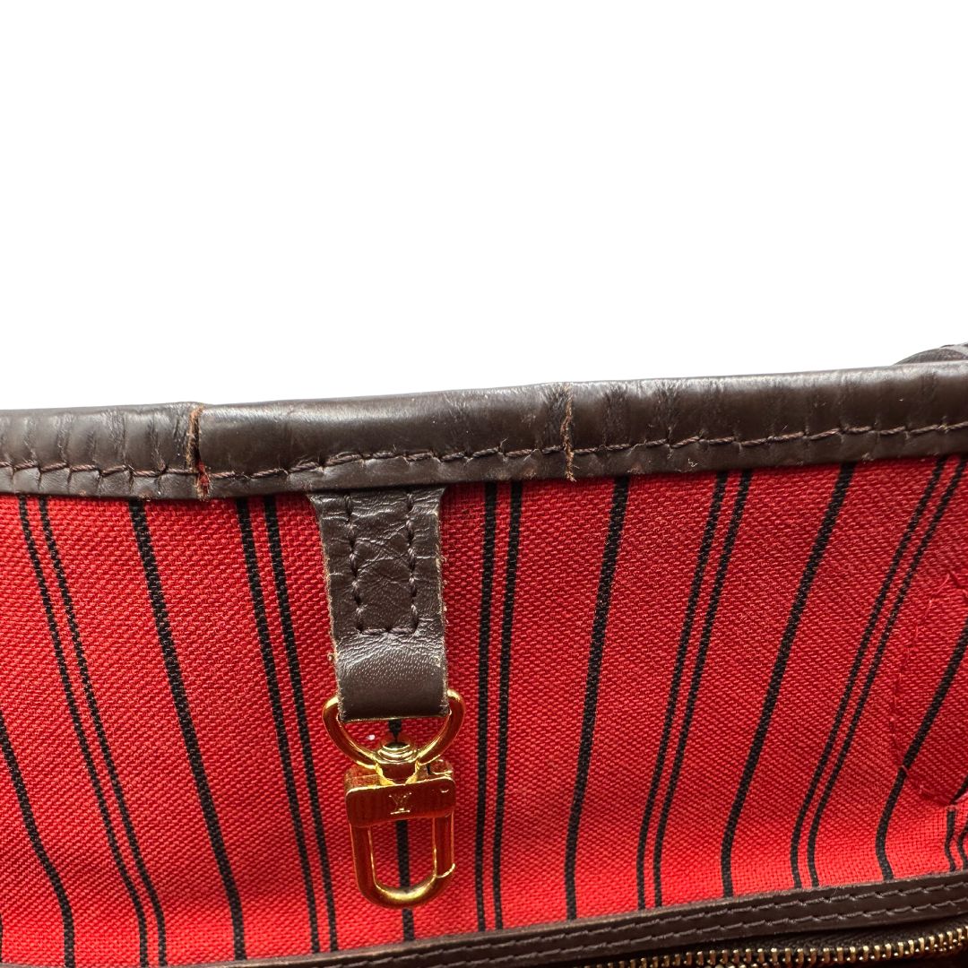 interno Neverfull LV Damier Ébène nella versione GM, di lusso, originale, ottime condizioni