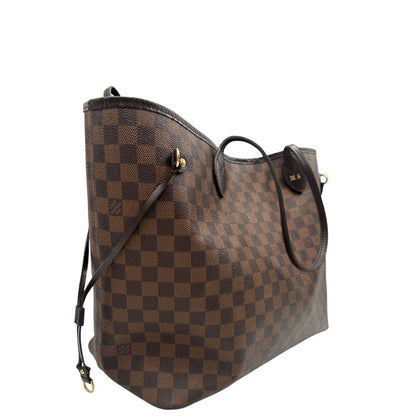 lato Neverfull LV Damier Ébène nella versione GM, di lusso, originale, ottime condizioni 