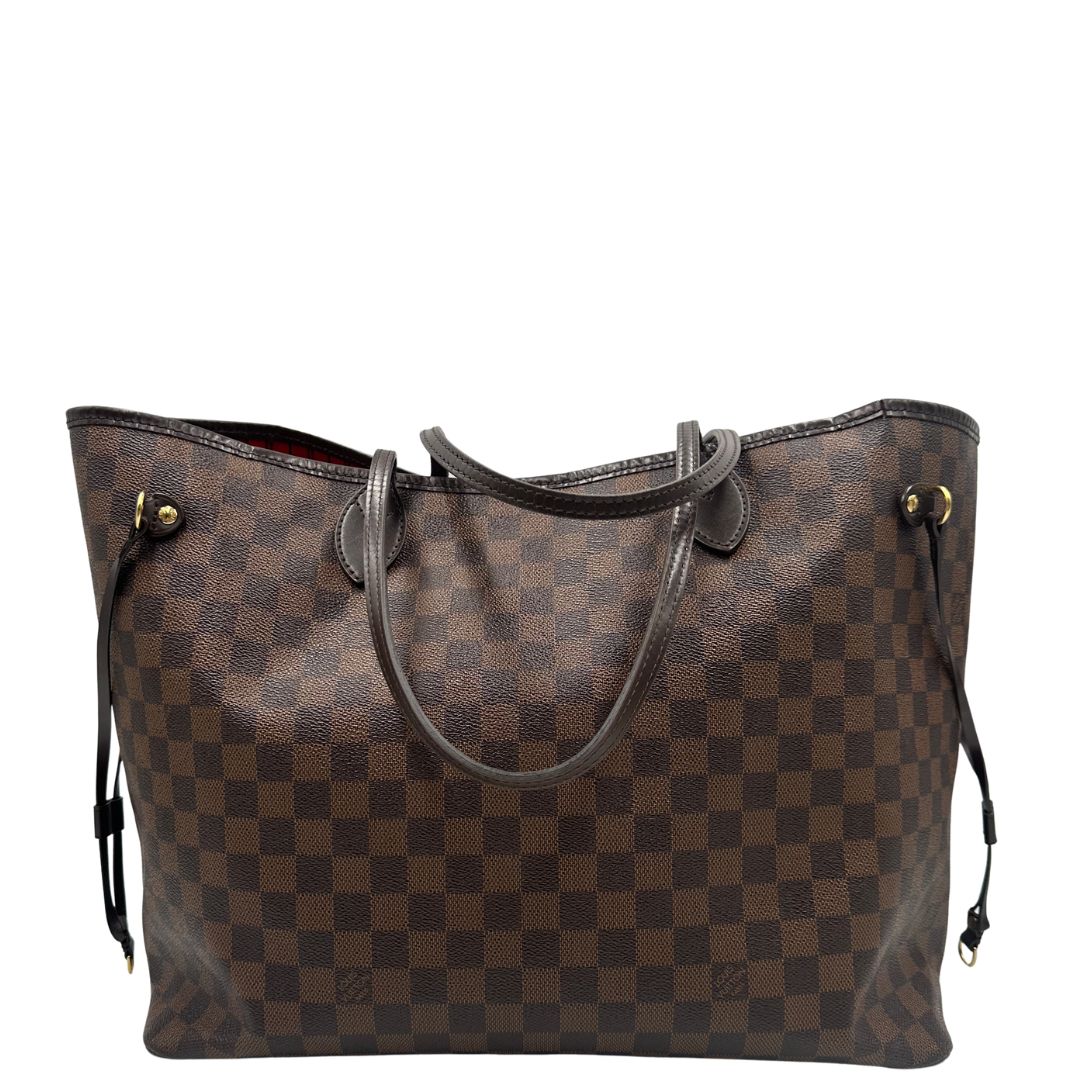 retro Neverfull LV Damier Ébène nella versione GM, di lusso, originale, ottime condizioni 