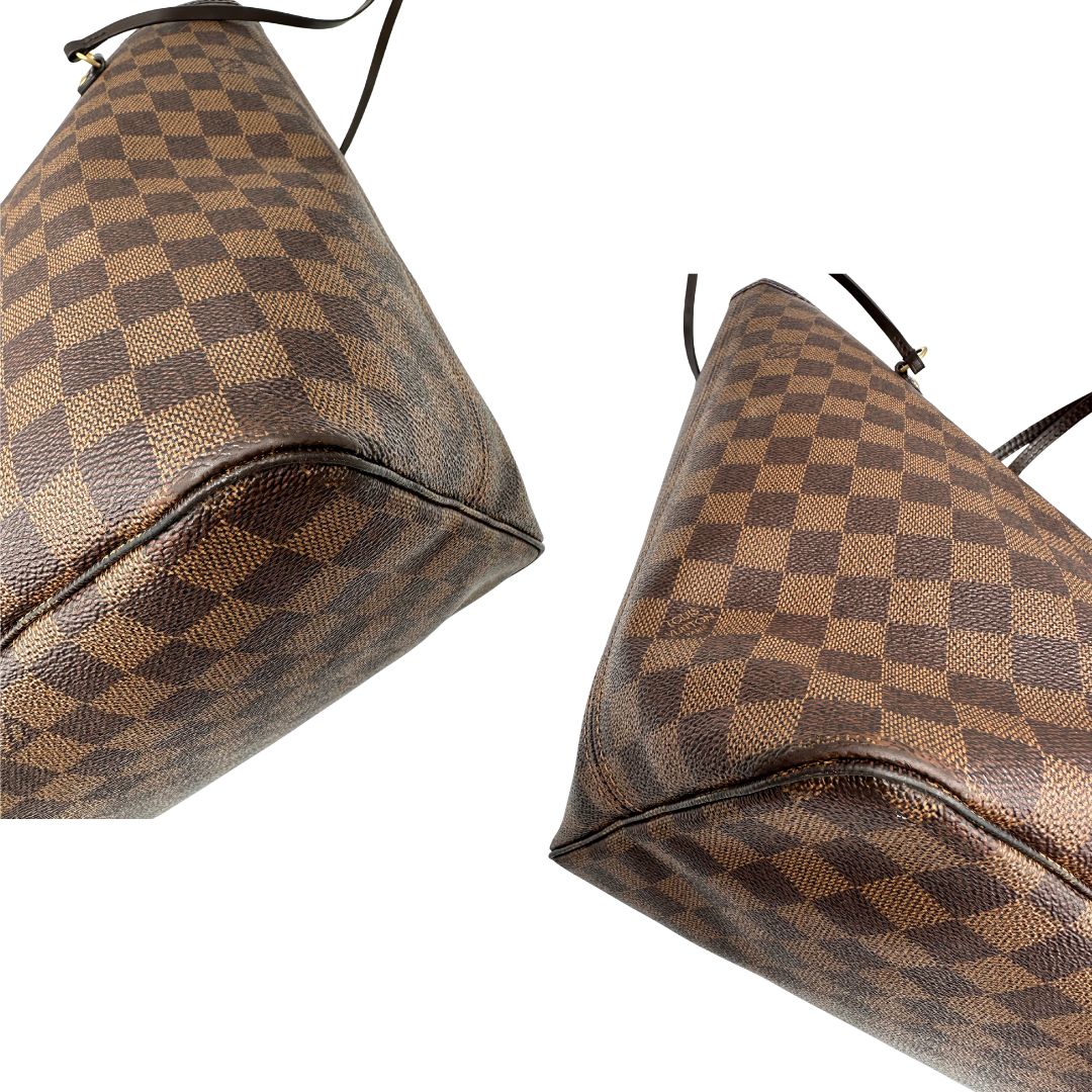 angoli Neverfull LV Damier Ébène nella versione GM, di lusso, originale, ottime condizioni 