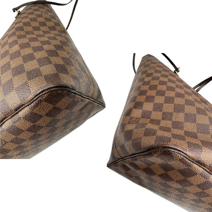 angoli Neverfull LV Damier Ébène nella versione GM, di lusso, originale, ottime condizioni 