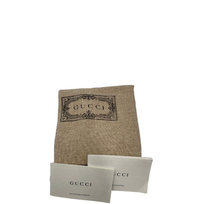 Borsa Gucci in tessuto beige con il monogramma in versione “Jumbo” e finiture in pelle marroni, munita di doppie tracolle, una in pelle amovibile e regolabile e una in tessuto Web verde e rosso amovibile e regolabile, di lusso, originale, eccellenti condizioni, usata