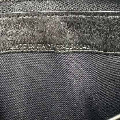 Portafoglio Dior in pelle nera trama Cannage, di lusso, originale, ottime condizioni