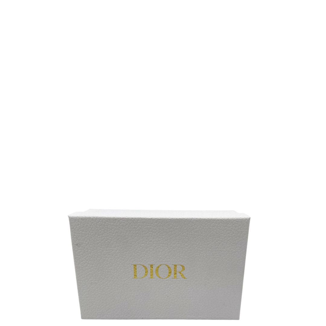 Portafoglio Dior in pelle nera trama Cannage, di lusso, originale, ottime condizioni