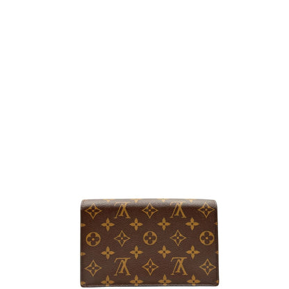 retro  Borsa LV in canvas monogrammato marrone e hardware dorato con finiture in pelle rosa, di lusso, originale, ottime condizioni, usata 