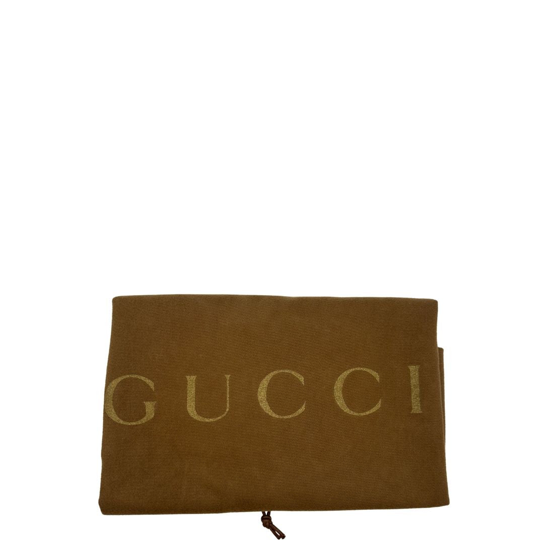  Borsa Gucci in pelle nera trama Guccissima, indossabile a spalla o a tracolla, di lusso, originale, ottime condizioni, usata