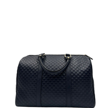 Bauletto Gucci Boston microguccissima blu