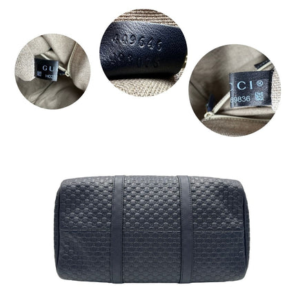 Bauletto Gucci Boston microguccissima blu