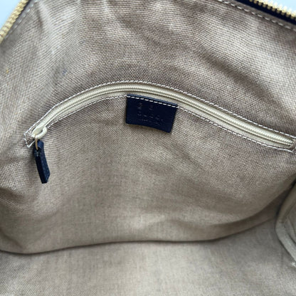 Bauletto Gucci Boston microguccissima blu