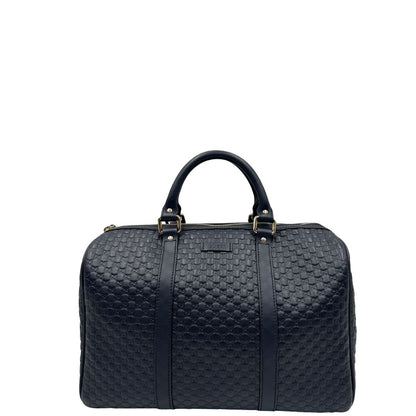 Bauletto Gucci Boston microguccissima blu