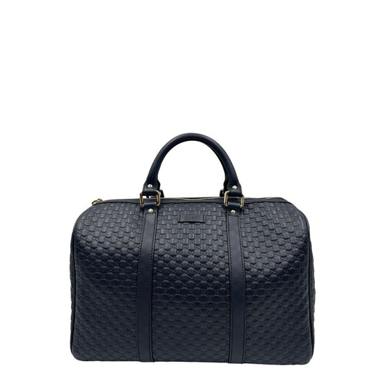 Bauletto Gucci Boston microguccissima blu