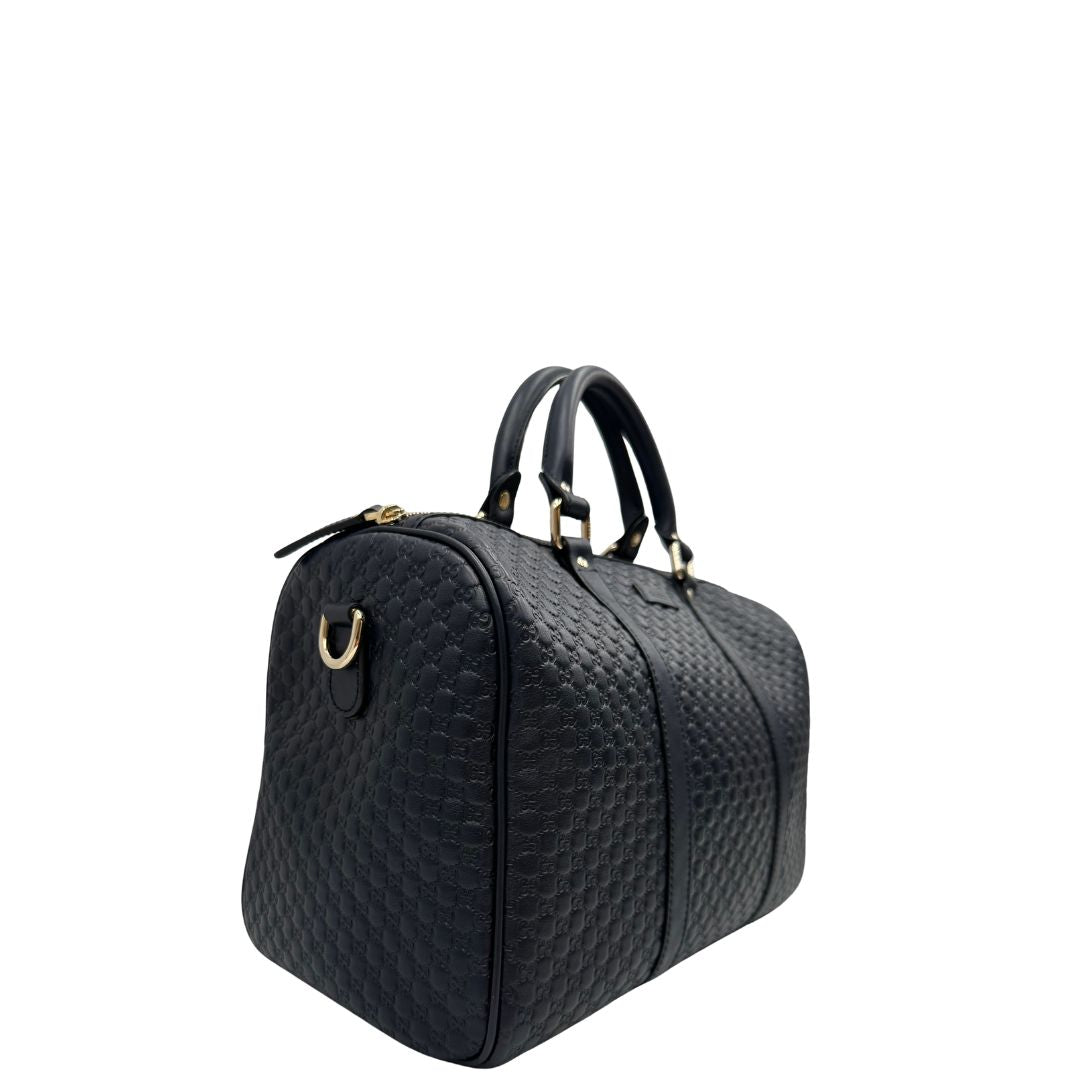 Bauletto Gucci Boston microguccissima blu