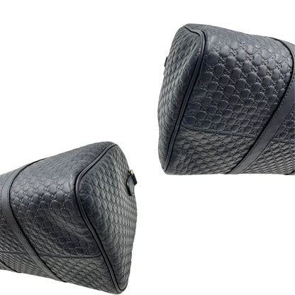 Bauletto Gucci Boston microguccissima blu