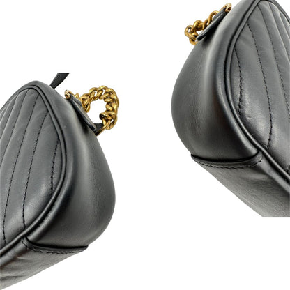  Borsa LV New Wave in pelle matelassè nera con hardware dorato, di lusso, originale, ottime condizioni, usata