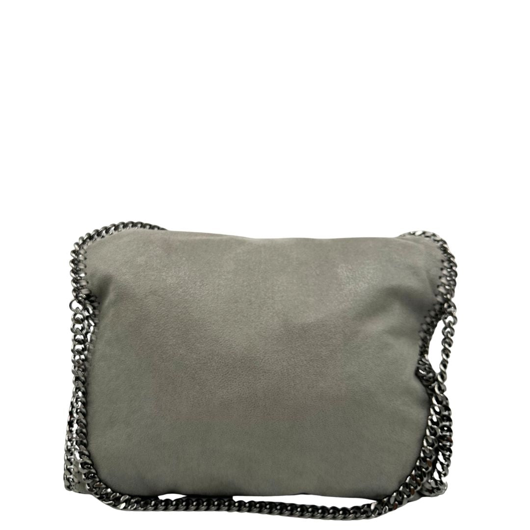 retro  Borsa Stella McCartney modello Fold Over Tote realizzata in shaggy dear grigia, di lusso, originale, usata 