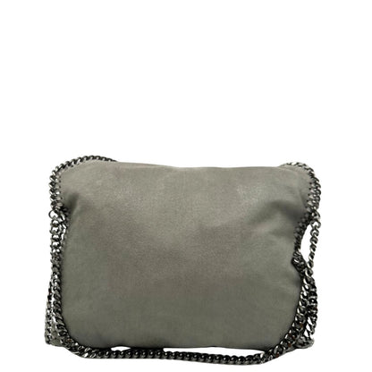 retro  Borsa Stella McCartney modello Fold Over Tote realizzata in shaggy dear grigia, di lusso, originale, usata 