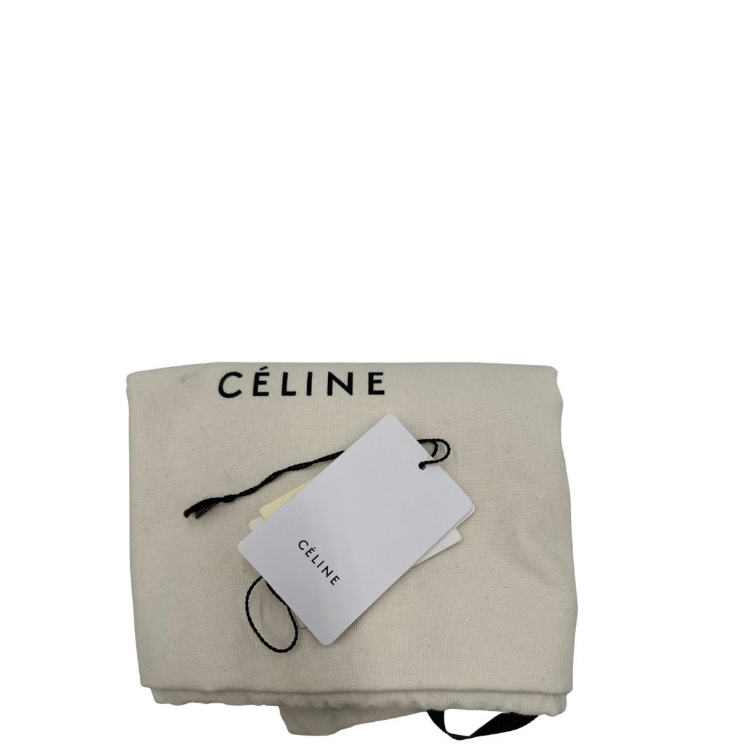  Borsa Celine Big Bag in pelle martellata grigia con hardware argentato, di lusso, originale, ottime condizioni, usata