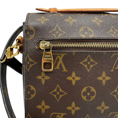 Borsa LV in canvas monogrammato marrone e hardware dorato, indossabile a tracolla o a mano, di lusso, originale, ottime condizioni, usata