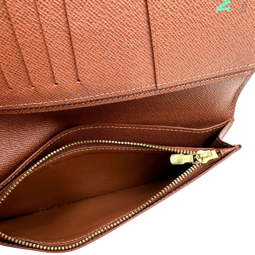 Portadocumenti Louis Vuitton in canvas marrone monogram, di lusso, originale, ottime condizioni