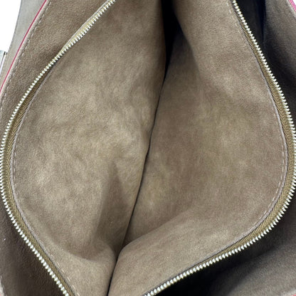 Interno, Borsa Louis Vuitton Dauphine Soft in canvas marrone monogram con finiture in vacchetta naturale e parti metalliche dorate. Originale, usata, di lusso, in ottime condizioni.