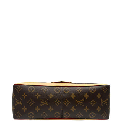 Base, Borsa Louis Vuitton Dauphine Soft in canvas marrone monogram con finiture in vacchetta naturale e parti metalliche dorate. Originale, usata, di lusso, in ottime condizioni.