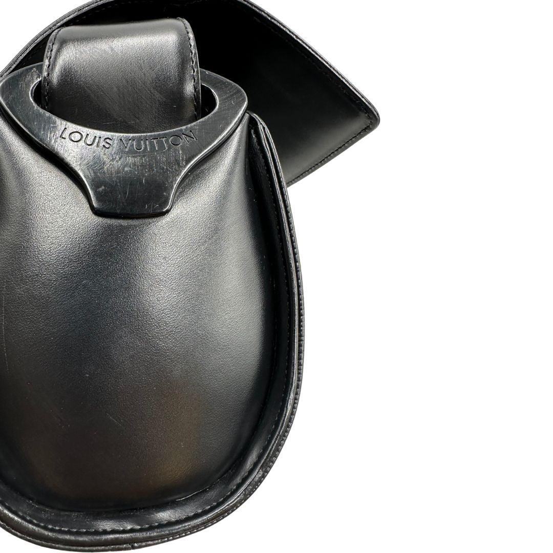 Borsa LV in pelle nera epi con hardware argentato, di lusso, originale, ottime condizioni
