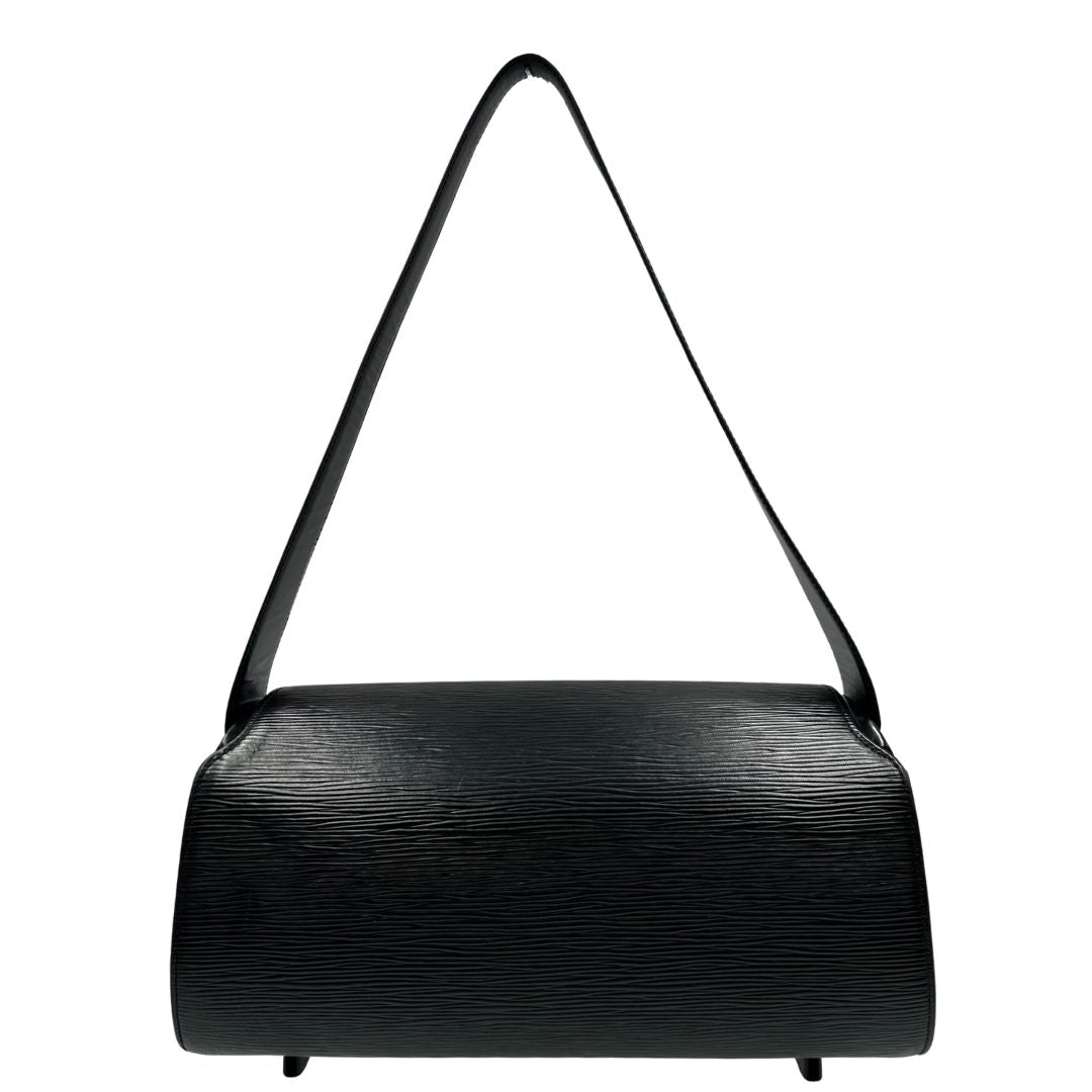 Borsa LV in pelle nera epi con hardware argentato, di lusso, originale, ottime condizioni