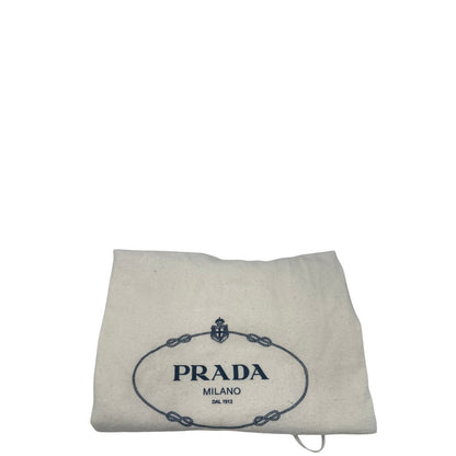 dustbag  Borsa Prada 2Way in pelle nera con hardware argentato, di lusso, originale, ottime condizioni, usata