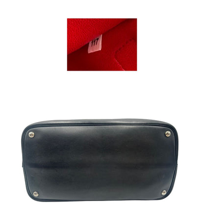 base  Borsa Prada 2Way in pelle nera con hardware argentato, di lusso, originale, ottime condizioni, usata 