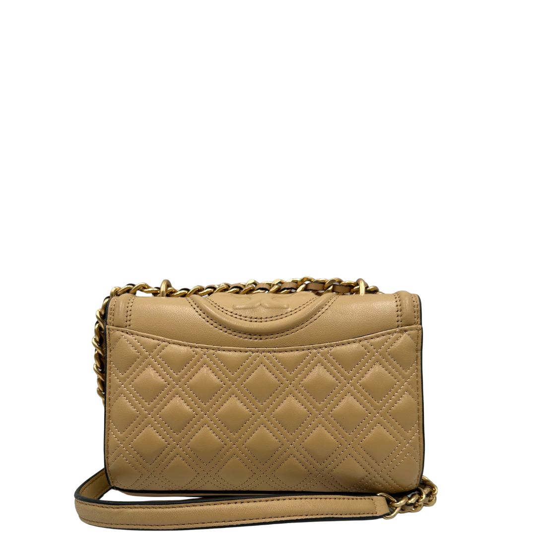 Tracolla Fleming Tory Burch beige