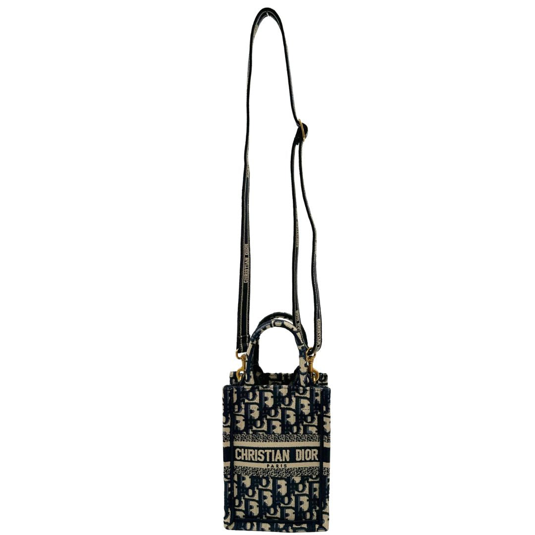 Mini Book Tote Vertical Oblique Christian Dior