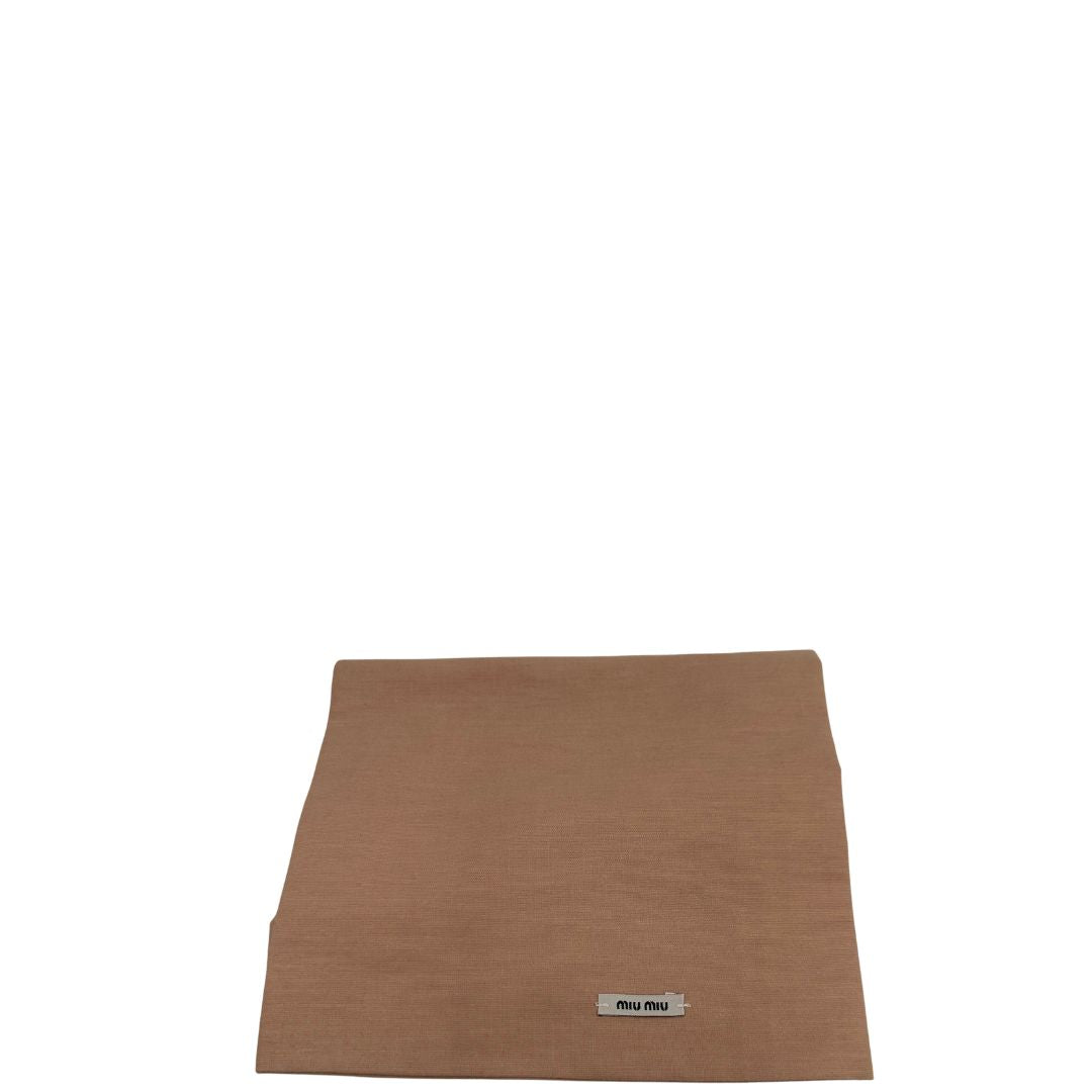 dustbag della borsa Miu Miu realizzata in pelle color viola melanzana con lavorazione matelassé, caratterizzata da morbide arricciature, di lusso, originale, ottime condizioni, usata