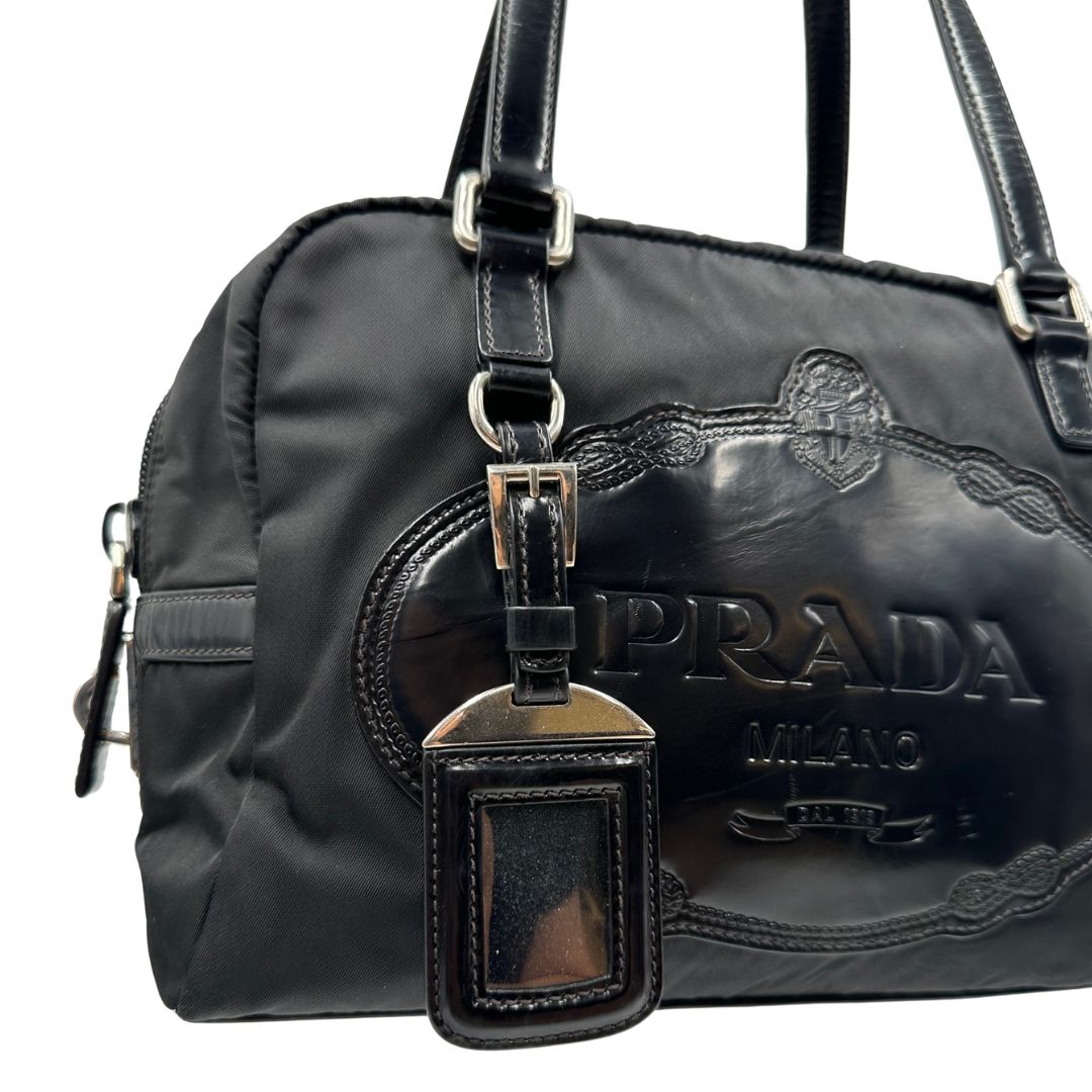 Bauletto Prada nylon nero