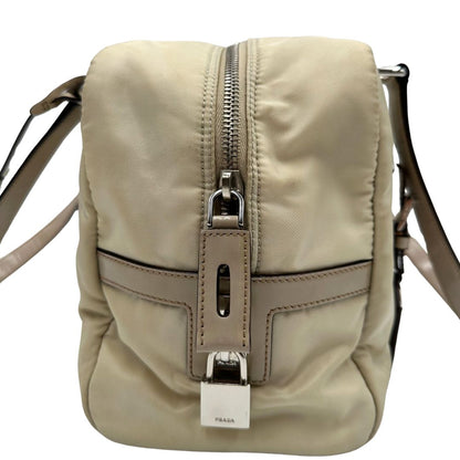 Bauletto Prada nylon crema