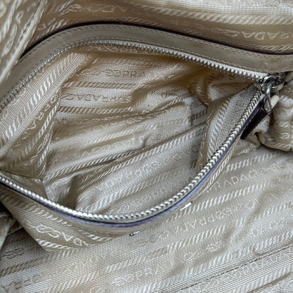 Bauletto Prada nylon crema