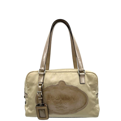 Bauletto Prada nylon crema