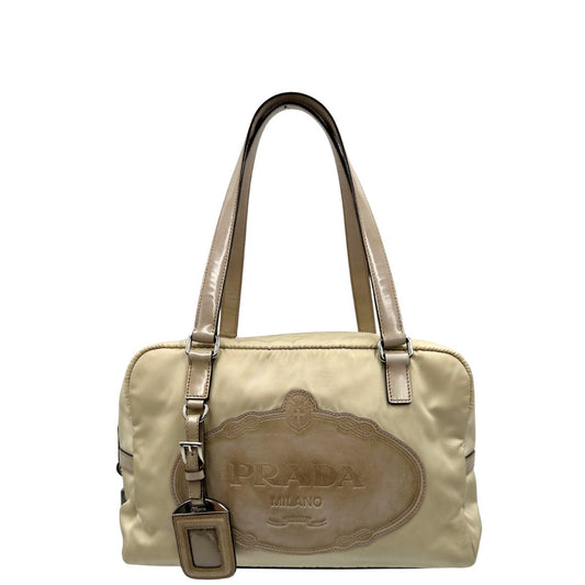 Bauletto Prada nylon crema