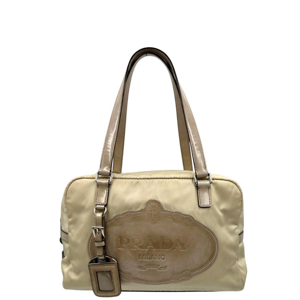 Bauletto Prada nylon crema