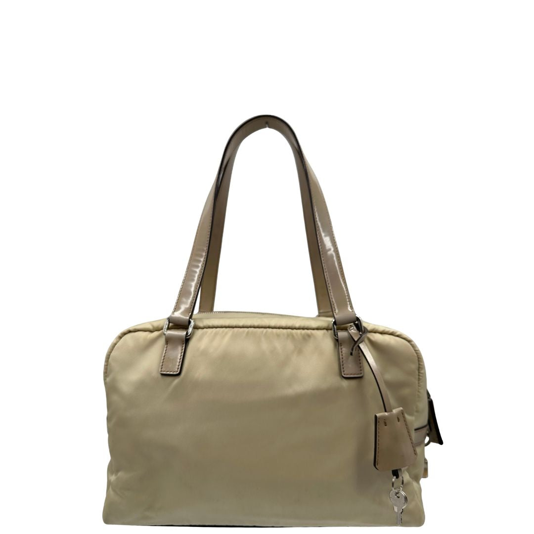 Bauletto Prada nylon crema
