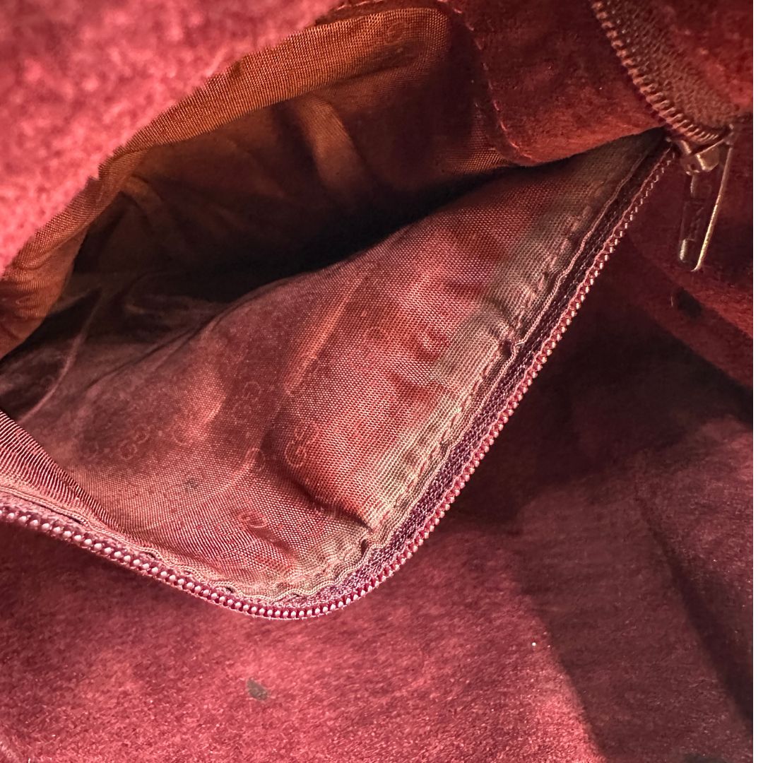 Secchiello Gucci bordeaux vintage