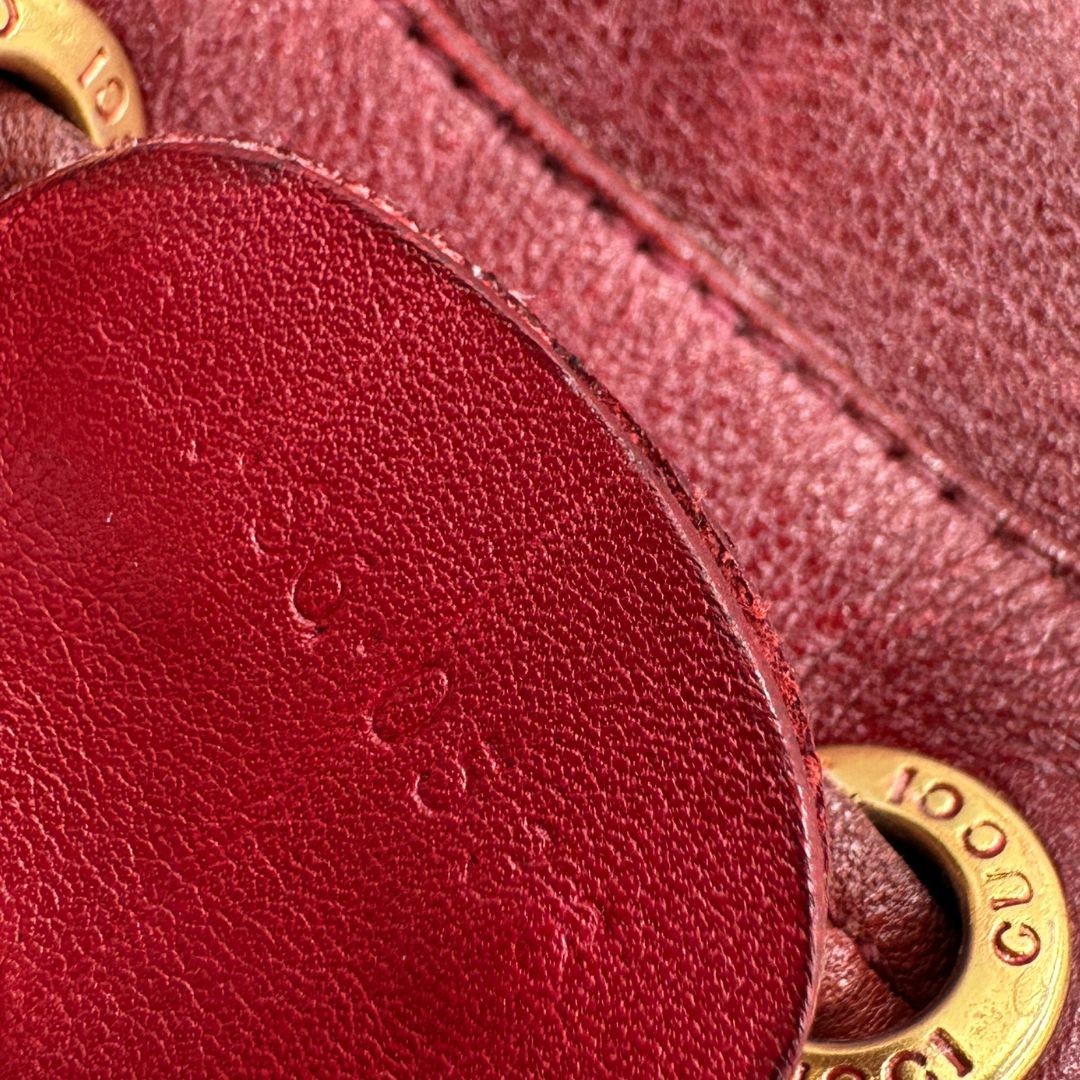 Secchiello Gucci bordeaux vintage