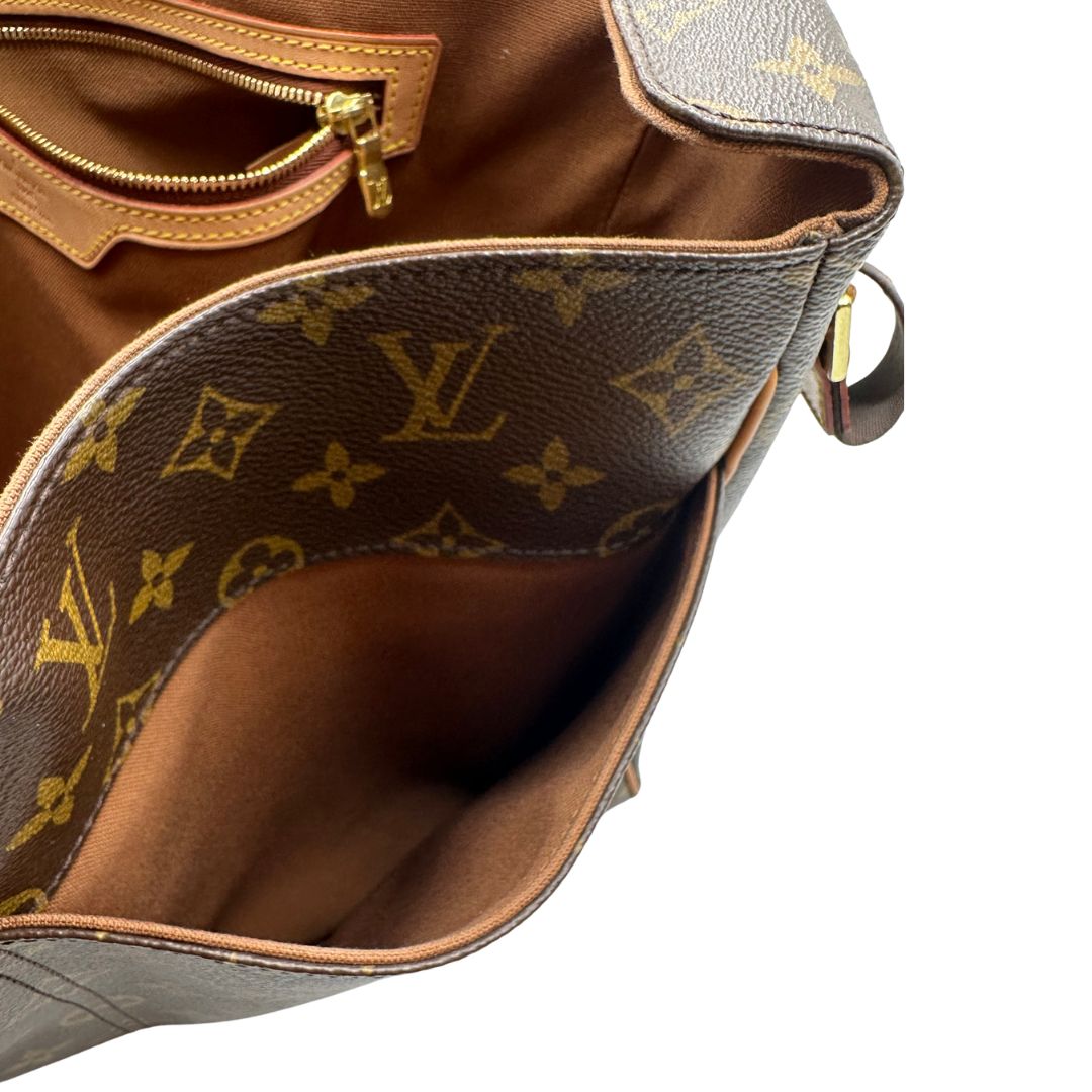 interno Cartella Louis Vuitton in canvas marrone monogram, munita di una tracolla in tessuto regolabile, di lusso, originale , ottime condizioni