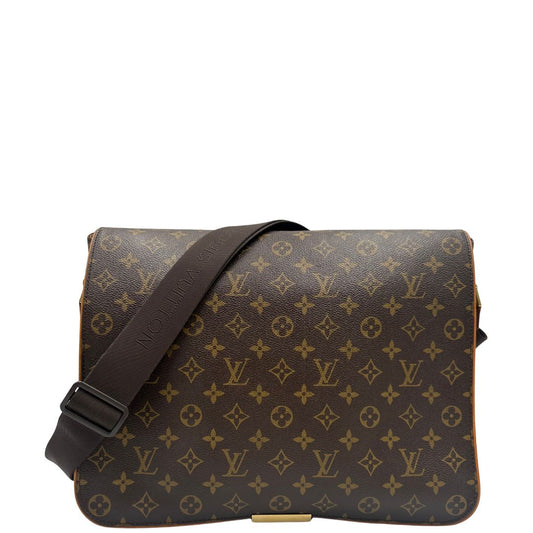 front Cartella Louis Vuitton in canvas marrone monogram, munita di una tracolla in tessuto regolabile, di lusso, originale , ottime condizioni