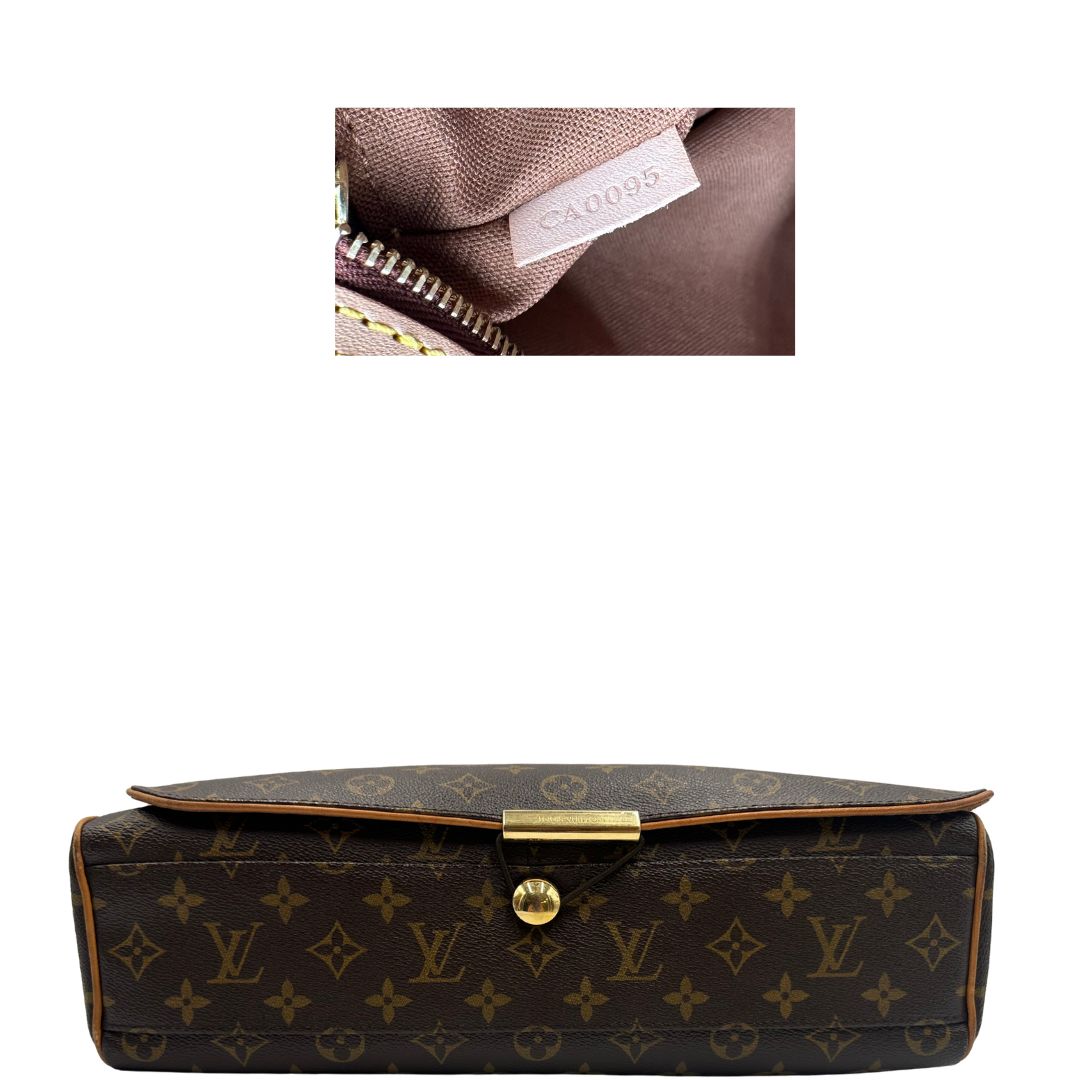 base Cartella Louis Vuitton in canvas marrone monogram, munita di una tracolla in tessuto regolabile, di lusso, originale , ottime condizioni 