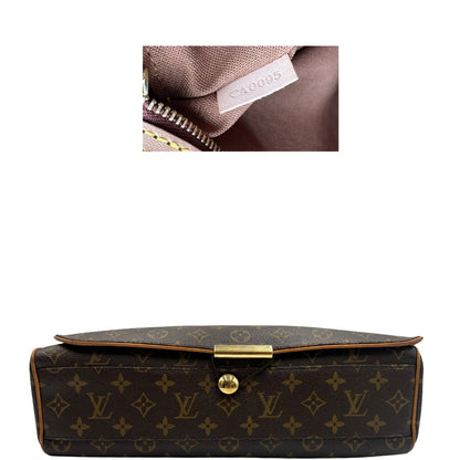 base Cartella Louis Vuitton in canvas marrone monogram, munita di una tracolla in tessuto regolabile, di lusso, originale , ottime condizioni 